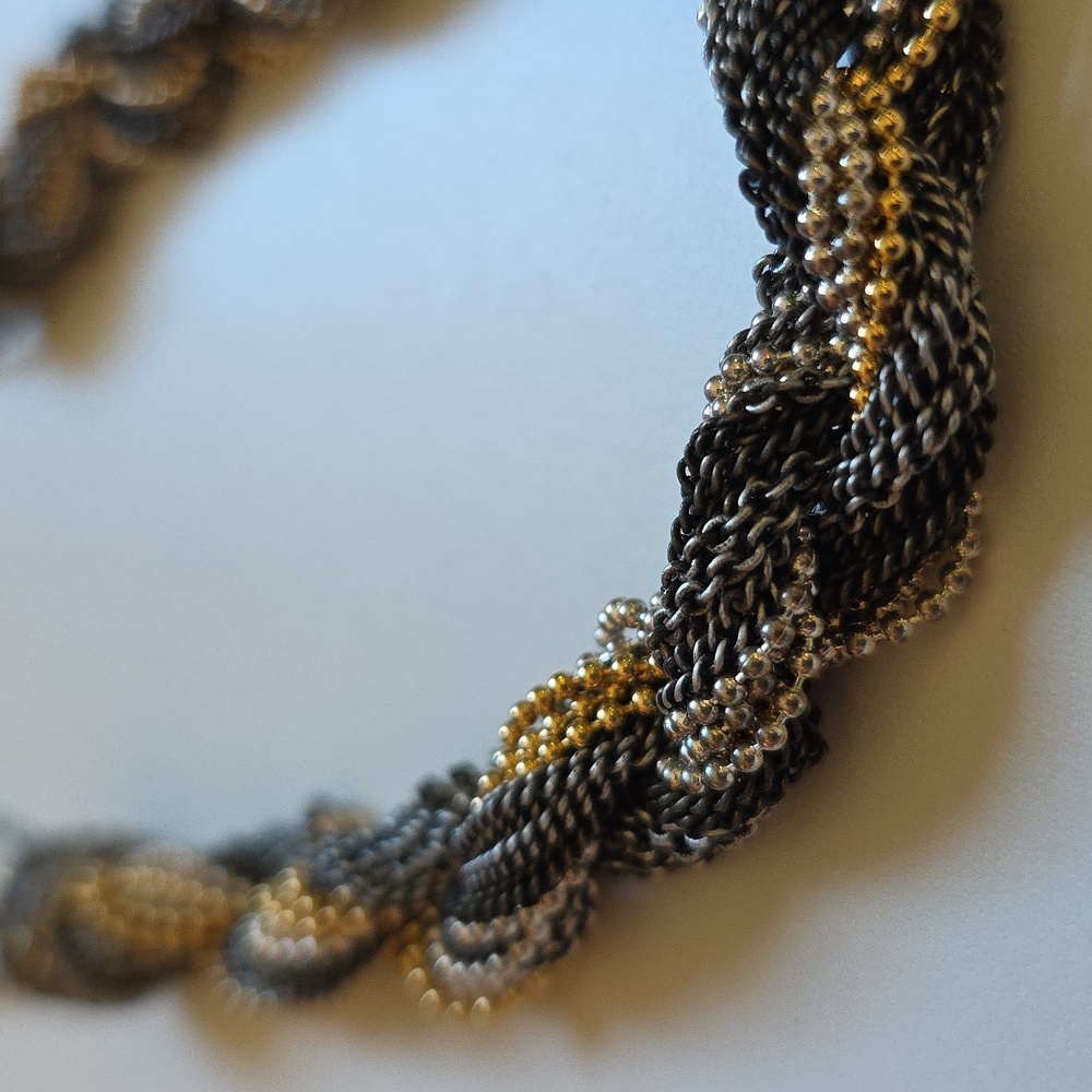 Touchstone Crystals Swarovski Twisted Metals Necklace - Picture 6 of 7